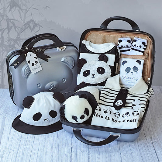 Baby Gift Package Panda Four Seasons Pure Cotton Clothes Suit